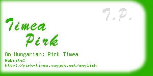 timea pirk business card